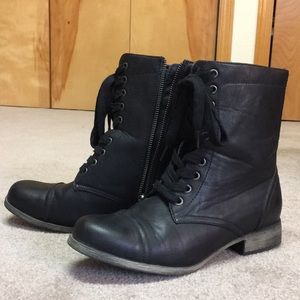 Black short boots
